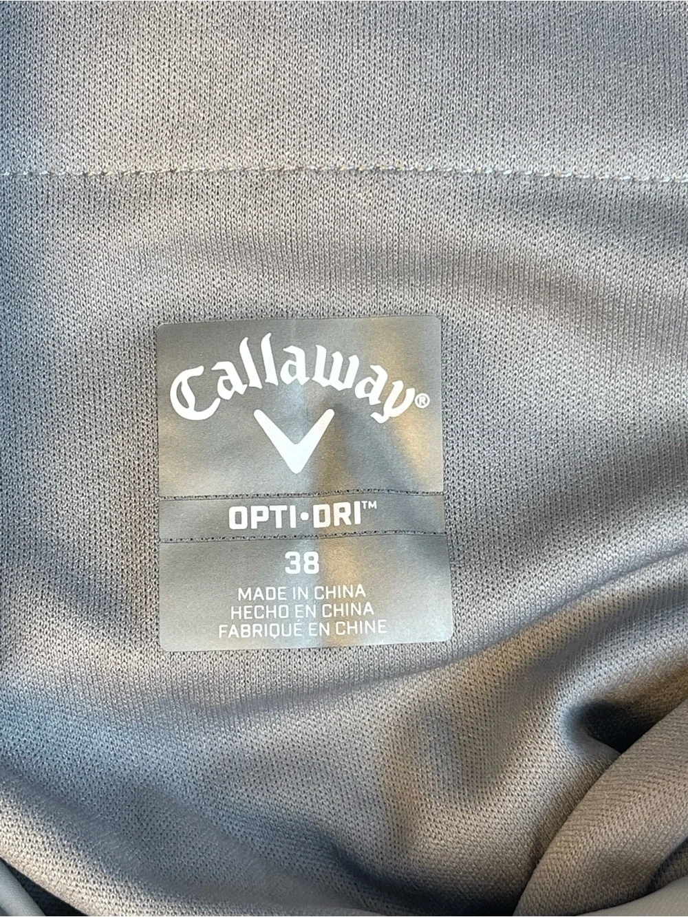 Callaway Light Gray Performance Golf Shorts 38 Men's optidry